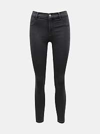 Tmavo šedé skinny fit džínsy Dorothy Perkins