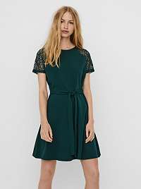 Tmavo zelené šaty VERO MODA Jasmine