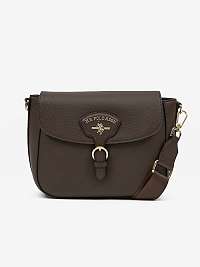 Tmavohnedá crossbody kabelka U.S. Polo Assn.