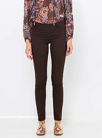 Tmavohnedé jeggings CAMAIEU