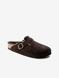 Tmavohnedé papuče Birkenstock Boston