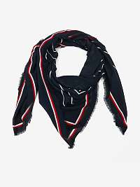 Tmavomodrá dámska vzorovaná šatka Tommy Hilfiger