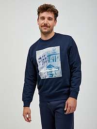 Tmavomodrá pánska mikina Pepe Jeans Percival