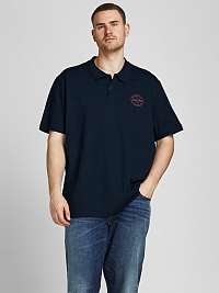 Tmavomodrá polokošeľa Jack & Jones Shark
