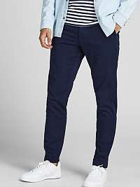 Tmavomodré chino nohavice Jack & Jones Marco