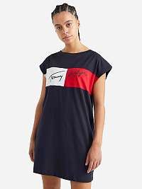Tmavomodré dámske šaty Tommy Hilfiger