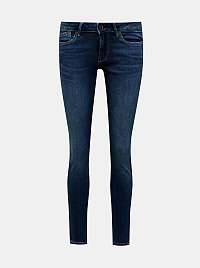 Tmavomodré dámske skinny fit rifle Pepe Jeans