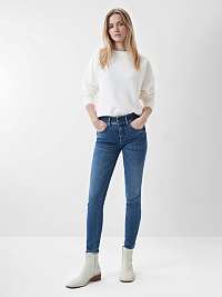 Tmavomodré dámske skinny fit rifle Salsa Jeans