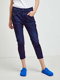 Tmavomodré dámske slim fit džínsy Diesel Fayza