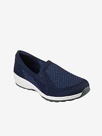 Tmavomodré dámske slip on tenisky Skechers