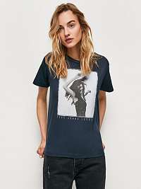 Tmavomodré dámske tričko Pepe Jeans Sonya