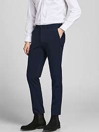 Tmavomodré oblekové nohavice Jack & Jones Jack