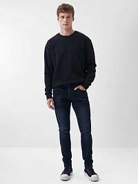 Tmavomodré pánske skinny fit rifle Salsa Jeans