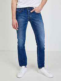 Tmavomodré pánske slim fit džínsy Pepe Jeans Cash