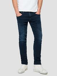 Tmavomodré pánske slim fit rifle Replay