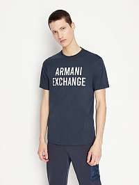 Tmavomodré pánske tričko Armani Exchange