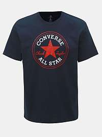 Tmavomodré pánske tričko s potlačou Converse