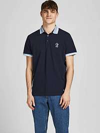 Tmavomodré polo tričko Jack & Jones Logan