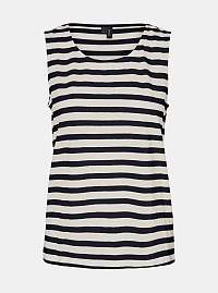 Tmavomodré pruhované basic tielko VERO MODA Osra