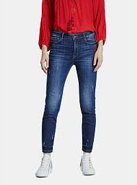 Tmavomodré skinny fit rifle Desigual