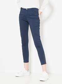 Tmavomodré skrátené skinny fit rifle CAMAIEU