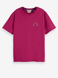 Tmavoružové dámske tričko Scotch & Soda