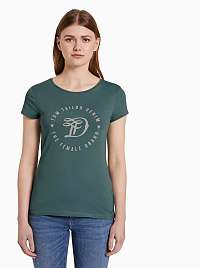 Tom Tailor Denim zelené tričko s logom