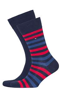 Tommy Hilfiger 2 pack ponožiek TH Men Duo Stripe Sock 2P --46