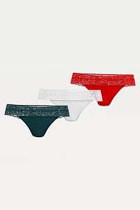 Tommy Hilfiger 3 pack táng 3P Thong s čipkou