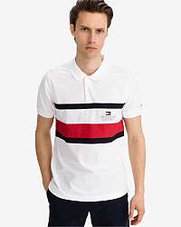 Tommy Hilfiger biele pánske polo tričko Cool