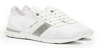 Tommy Hilfiger biele ponožkové tenisky Feminine Lightweight Sneaker White