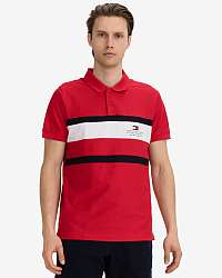 Tommy Hilfiger červené pánske tričko Cool Polo