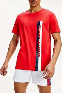 Tommy Hilfiger červené tričko Crew Neck Tee