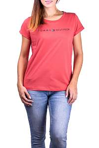 Tommy Hilfiger červené tričko RN Tee SS Logo - L