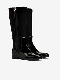 Tommy Hilfiger čierne čižmy