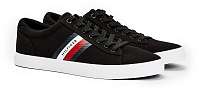 Tommy Hilfiger čierne pánske tenisky Essential Stripes Detail Sneaker