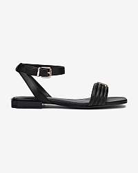 Tommy Hilfiger čierne sandále