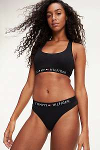 Tommy Hilfiger čierne tangá Thong
