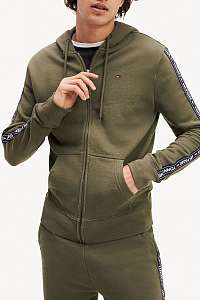 Tommy Hilfiger khaki pánska mikina L/S Hoodie s kapucňou - XL