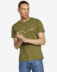 Tommy Hilfiger khaki pánske tričko