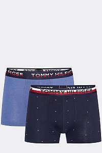 Tommy Hilfiger modré 2 pack pánske boxeriek 2P Trunk Print - XL