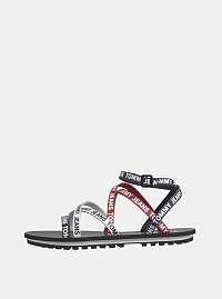 Tommy Hilfiger modré kožené sandále