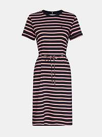 Tommy Hilfiger modré letné šaty s prúžkami
