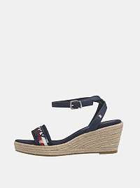 Tommy Hilfiger modré na platforme sandále