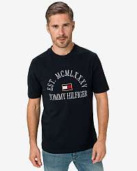 Tommy Hilfiger modré pánske tričko College Flag