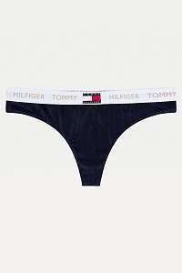 Tommy Hilfiger modré tangá Thong Velour