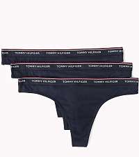 Tommy Hilfiger modrý 3 pack táng 3P Thong
