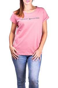 Tommy Hilfiger púdrové tričko RN Tee SS Logo