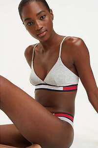 Tommy Hilfiger sivá podprsenka Triangle Bra