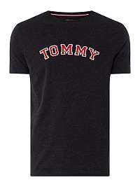 Tommy Hilfiger sivé pánske tričko CN LS Tee Logo